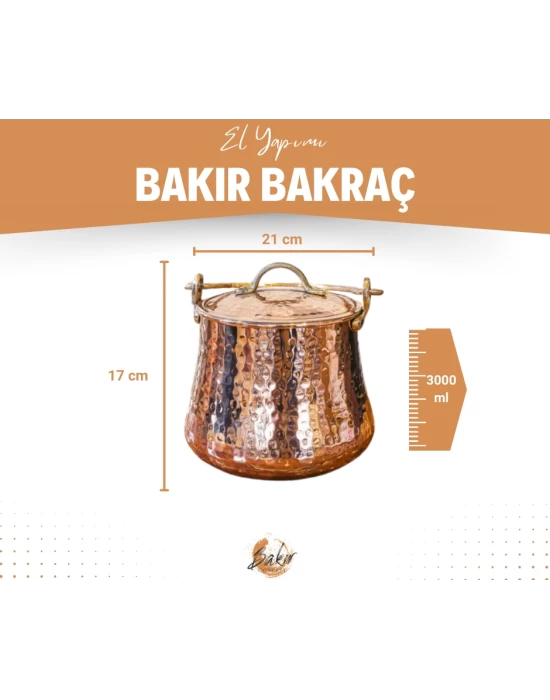 BAKIR BAKRAÇ ÇEKİÇ DÖVME MODEL PARLAK RENK 3 LT