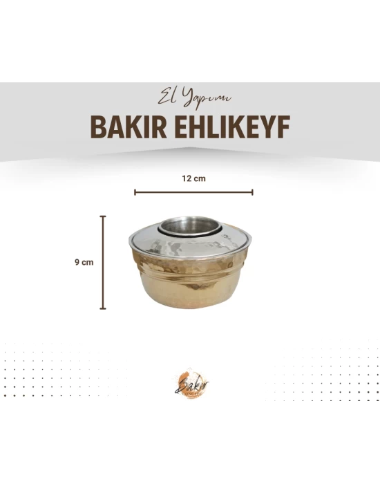 Bakır Ehlikeyif Kapaklı Gümüş Renk