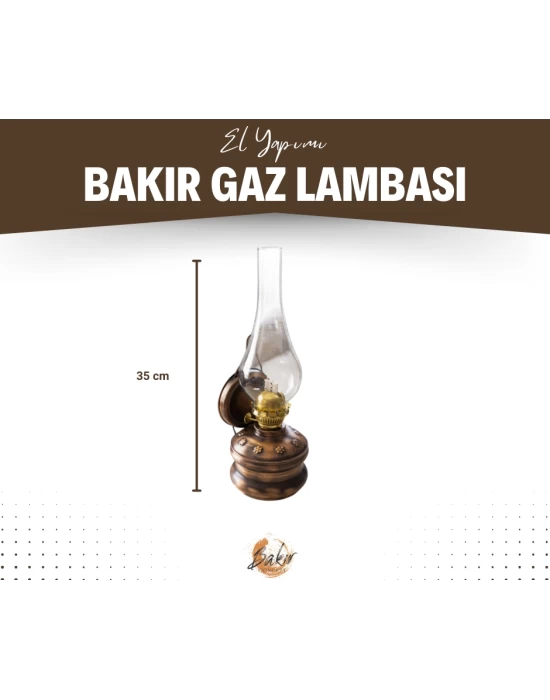 BAKIR GAZ LAMBASI OKSİTLİ BAKIR RENK