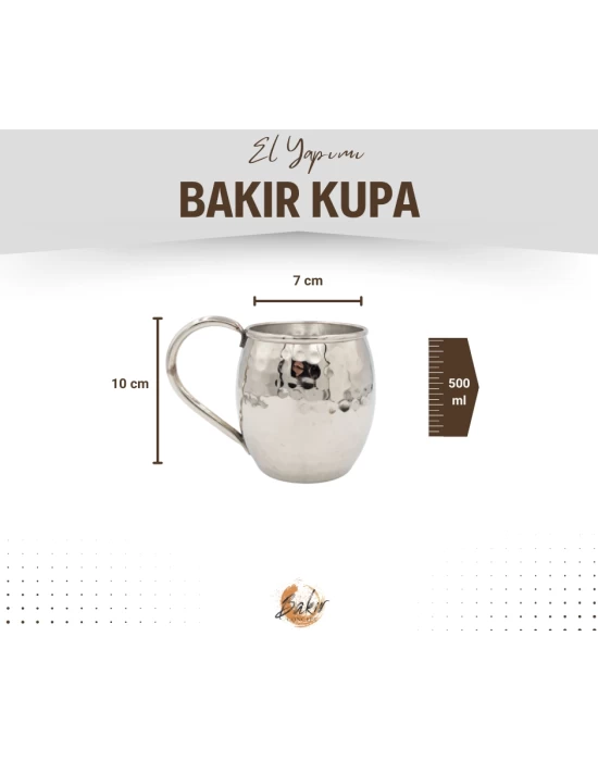 BAKIR KUPA TOMBUL ÇEKİÇ DÖVME MODEL GÜMÜŞ RENK