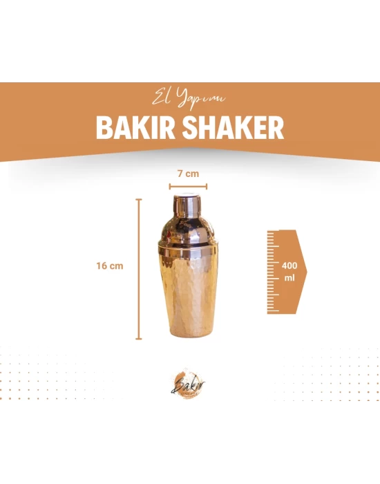 BAKIR SHAKER ÇEKİÇ DÖVME PARLAK NO 1