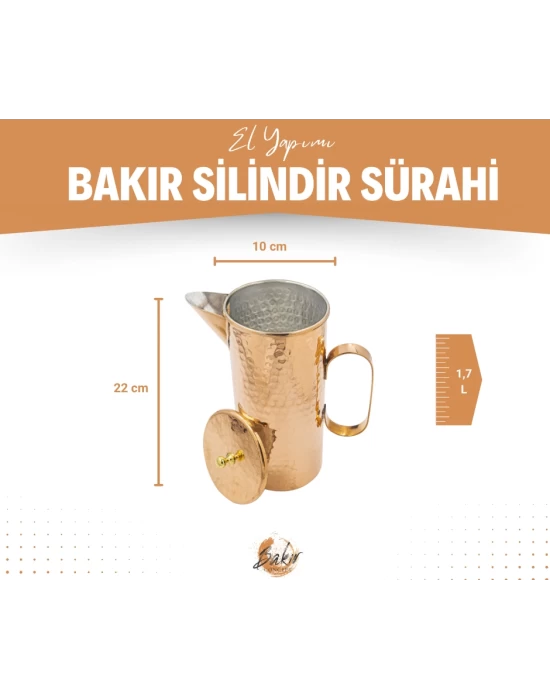 BAKIR SÜRAHİ SİLİNDİR ÇEKİÇ DÖVME MODEL