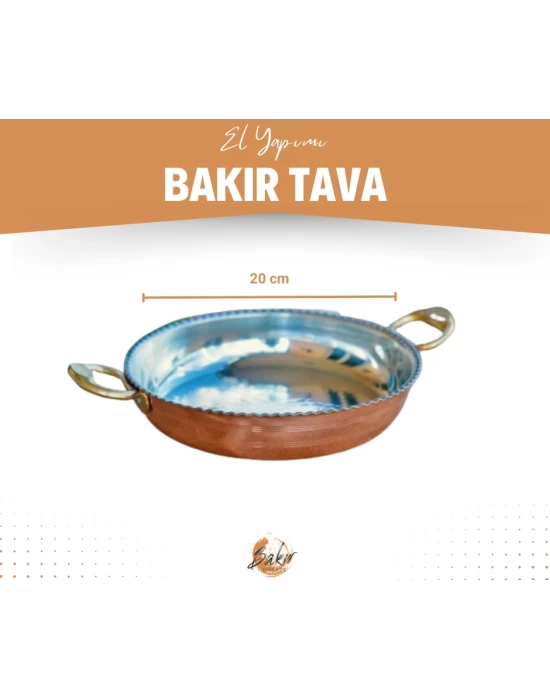 BAKIR TAVA FIRFIRLI MODEL 20CM