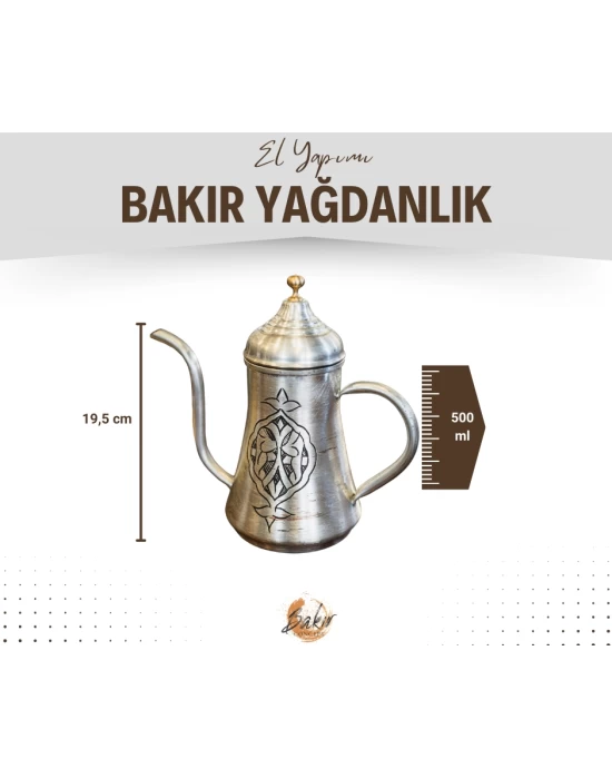 BAKIR YAĞDANLIK OTANTİK İŞLEMELİ MODEL GÜMÜŞ RENK NO:2