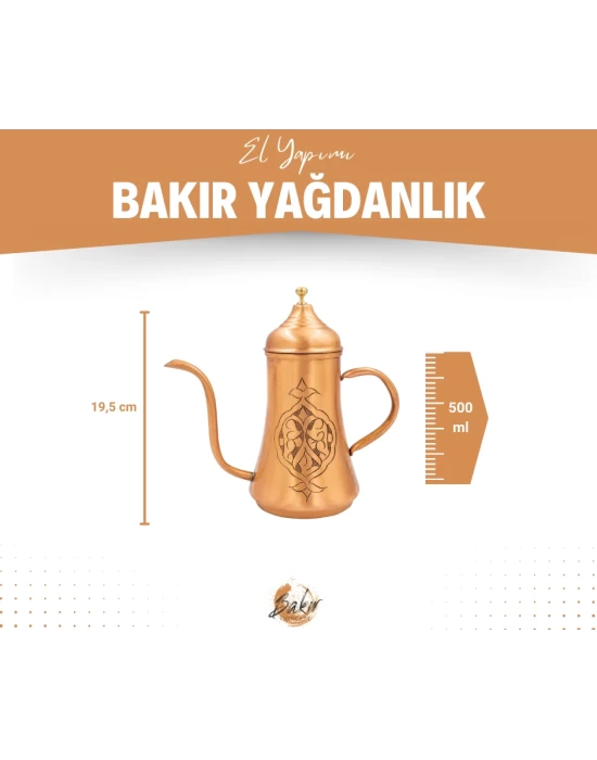 BAKIR YAĞDANLIK OTANTİK İŞLEMELİ MODEL MAT BAKIR RENK NO2