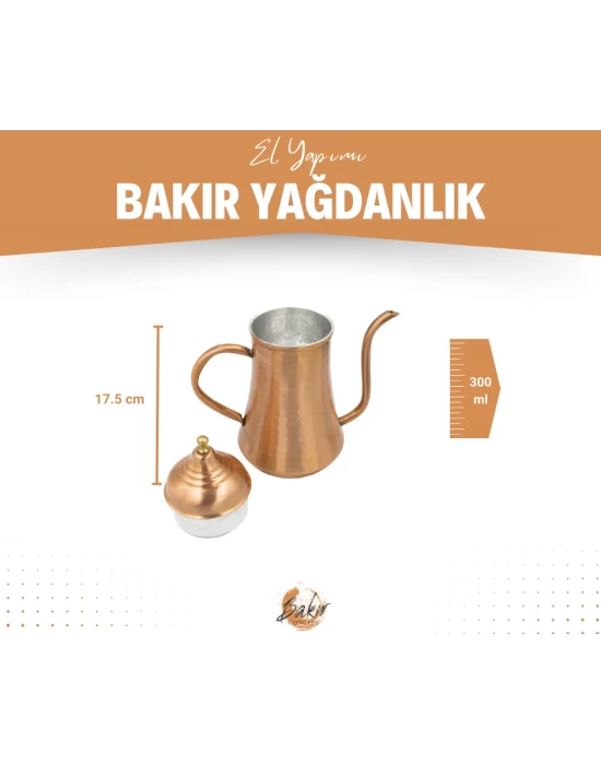 BAKIR YAĞDANLIK OTANTİK MODEL MAT BAKIR RENK NO1