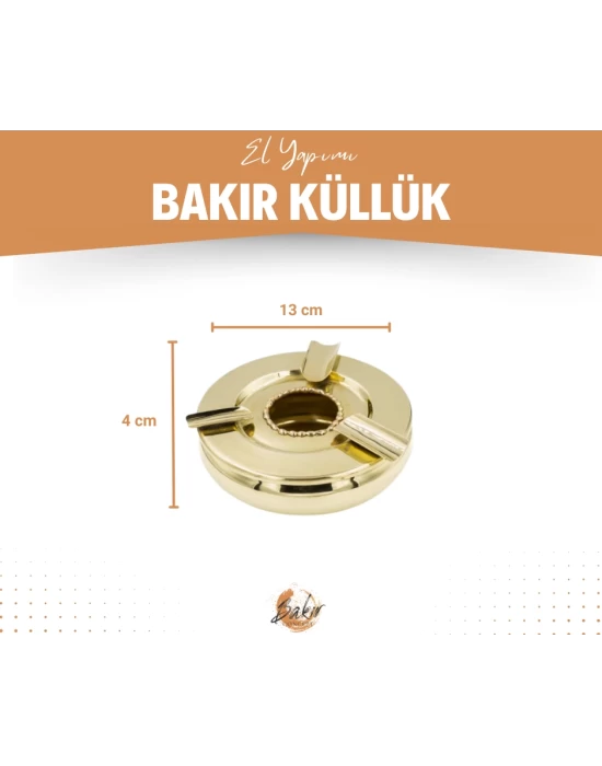 Pirinç Puro Küllük Lüks Eritmeli Model No:1 Gold Renk