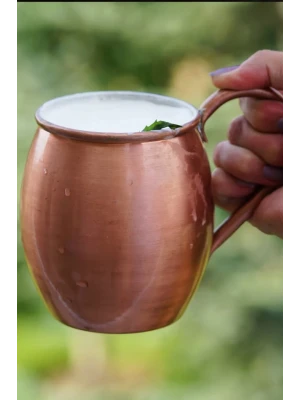 BAKIR KUPA BARDAK TOMBUL MODEL MAT BAKIR RENK