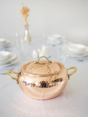 BAKIR GÜVEÇ TENCERESİ MODERN 19 CM