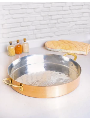 BAKIR FIRIN TEPSİSİ MODERN KULPLU MODEL