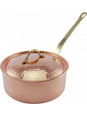 BAKIR TENCERE MODERN TEK KULPLU 24CM