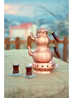 BAKIR ÇAYDANLIK ISITICISI BALKON SEFASI MAT BAKIR RENK