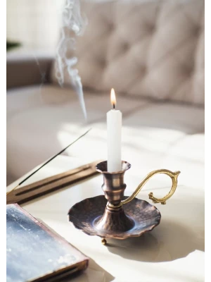 BAKIR EL ŞAMDANI FIRFIRLI MODEL OKSİTLİ KAHVE RENK (TEKLİ)