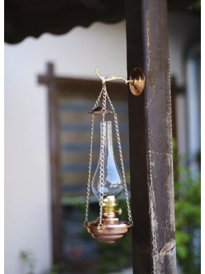 BAKIR GAZ LAMBASI ZİNCİRLİ MODEL BAKIR RENK