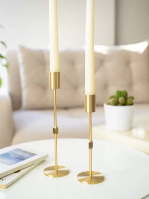 PİRİNÇ SİLİNDİR MUMLUK 2Lİ