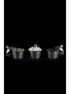 BAKIR BAHARAT TAKIMI KUBBELİ MODEL OYMA NAKIŞLI (3LÜ)