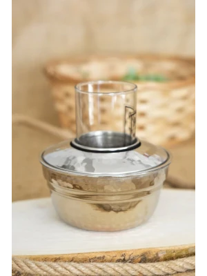 Bakır Ehlikeyf Kapaklı Gümüş Renk