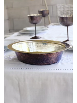 BAKIR SAHAN DERİN ÇEKİÇ DÖVMELİ MODEL KAHVE OKSİTLİ