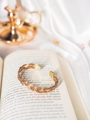 Bakır Bileklik Freesia Mat Bakır Renk