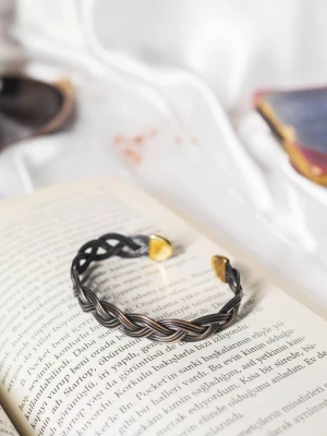 Bakır Bileklik Freesia Oksit Renk