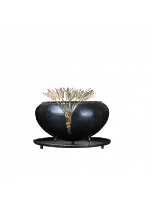 BAKIR ÇANAK BAŞAK DETAYLI ERİTMELİ MODEL