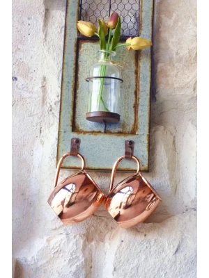 BAKIR KUPA BARDAK TOMBUL MODEL (2li) BAKIR RENK