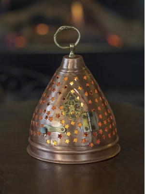 BAKIR FENER YILDIZ KESİM KUBBELİ MODEL (MAT BAKIR)