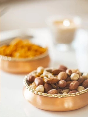 BAKIR ÇEREZLİK ERİTMELİ MODEL MAT BAKIR RENK GOLD DETAYLI