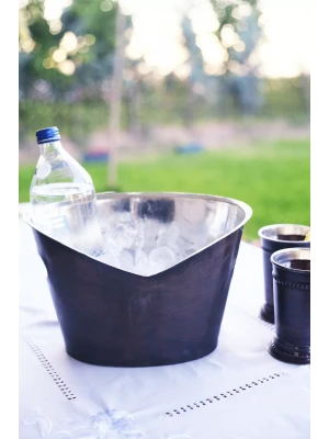 BAKIR BUZ KOVASI OVAL MODEL OKSİT RENK