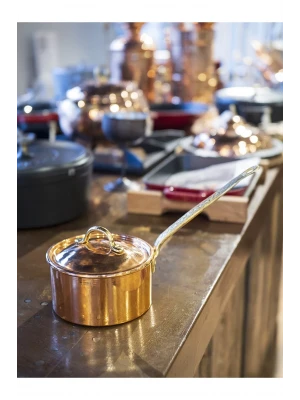 BAKIR SOS TAVASI KAPAKLI MODEL(15 CM)