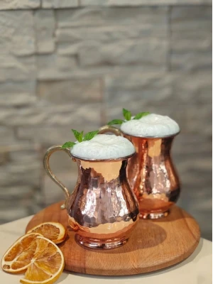 BAKIR AYRAN BARDAĞI DÖVME MODEL BAKIR RENK