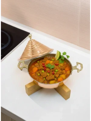 Ahşap Standlı Yemek Sunumu Seti #003