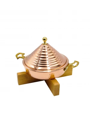 Ahşap Standlı Yemek Sunumu Seti #003