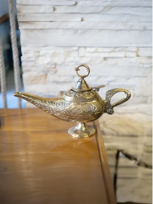 ALAADDİN SİHİRLİ LAMBA PİRİNÇ GOLD RENK
