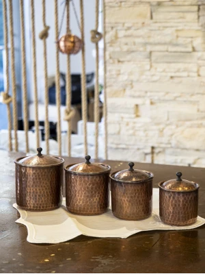 BAKIR BAHARAT TAKIMI ÇEKİÇ DÖVMELİ OKSİTLİ RENK (4LÜ)