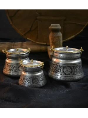 BAKIR BAKRAÇ OYMA NAKIŞLI 5LT (İÇ-DIŞ KALAYLI)