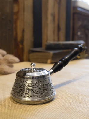BAKIR BUHURDANLIK İŞLEMELİ MODEL GÜMÜŞ RENK