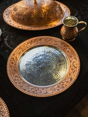 BAKIR SUPLA ÇEKİÇ DÖVME İŞLEMELİ MAT RENK