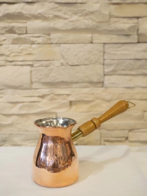 BAKIR CEZVE MODERN DÜZ MODEL 2 KİŞİLİK