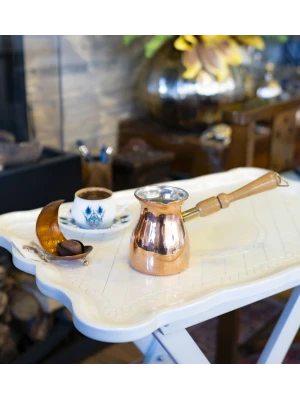 BAKIR CEZVE MODERN DÜZ MODEL 2 KİŞİLİK