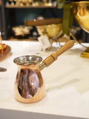 BAKIR CEZVE MODERN DÜZ MODEL 4 KİŞİLİK