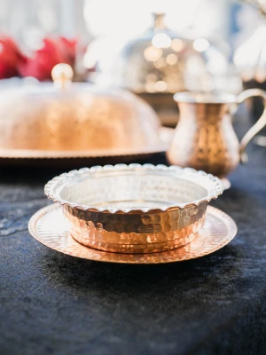 BAKIR PAÇA SETİ PARLAK BAKIR RENK 2 PARÇA