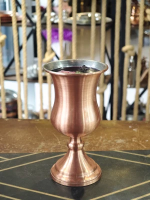 BAKIR KADEH-BARDAK FROZEN MODEL MAT BAKIR RENK