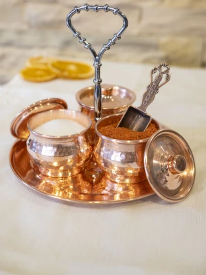 BAKIR MENAJ TAKIMI PARLAK BAKIR RENK