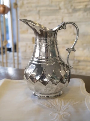 BAKIR SÜRAHİ ANTEP MODEL GÜMÜŞ RENK