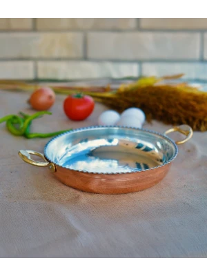 BAKIR TAVA FIRFIRLI MODEL 18CM