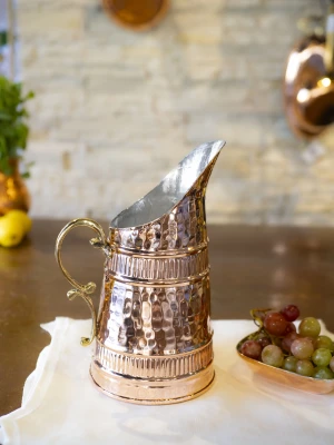 BAKIR SÜRAHİ BOZA MODEL PARLAK BAKIR RENK