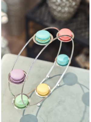 GÜMÜŞ KAPLAMA DÖNME DOLAP MAKARONLUK