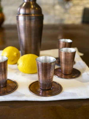 BAKIR SHOT BARDAĞI MEKSİKA MODEL OKSİT RENK 2Lİ