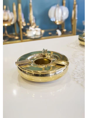 Pirinç Puro Küllük Lüks Eritmeli Model No:2 Gold Renk